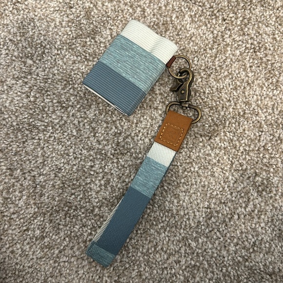 Thread Wallets Ultra Slim Card Holder Wallet + Wrist Lanyard Strap (Swell) - Picture 2 of 5